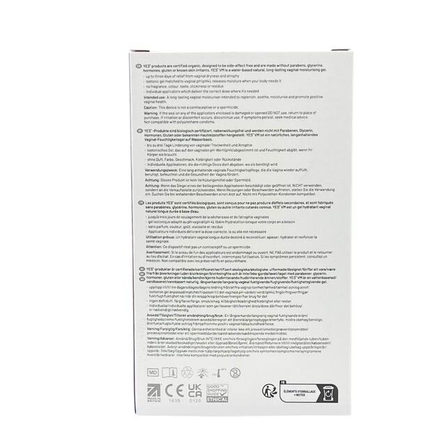 YES VM Organic Vaginal Moisturiser Applicators thumbnail 4