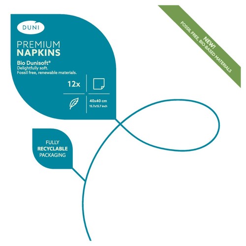 White Luxury Compostable Large Paper Napkins thumbnail 2