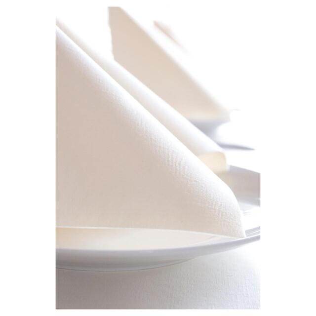 White Luxury Compostable Large Paper Napkins thumbnail 4