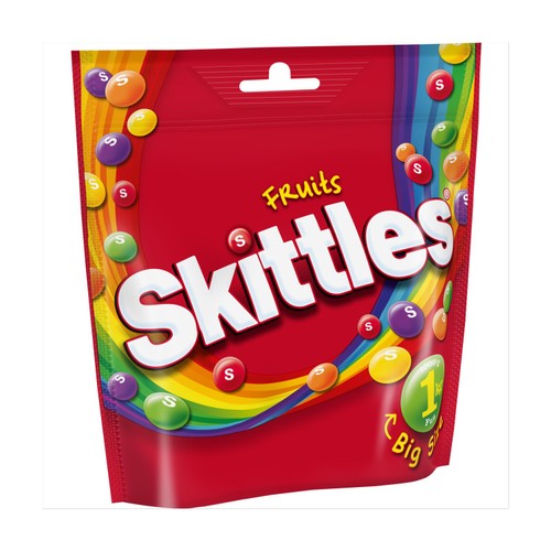 Skittles Vegan Chewy Sweets Fruit Flavoured Bulk Sharing Bag thumbnail 3