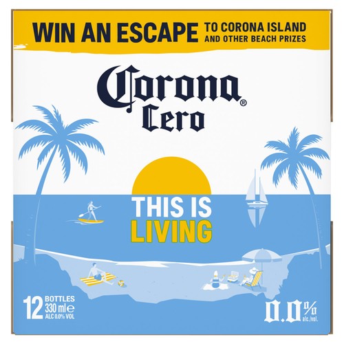 Corona Cero Alcohol-Free Lager Beer Bottles