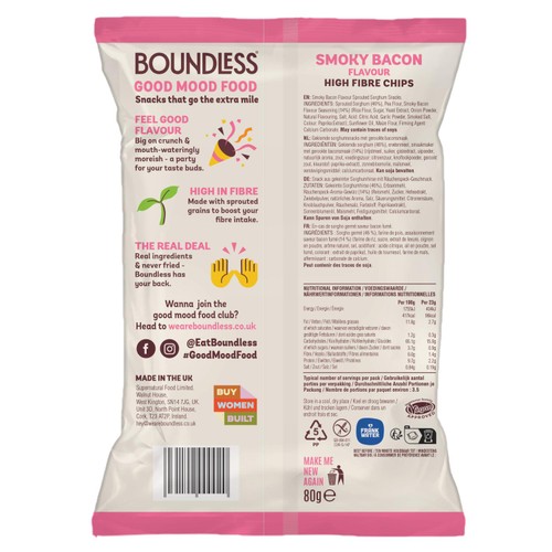 Boundless, Smoky Bacon Chips, Sharing Bag thumbnail 2