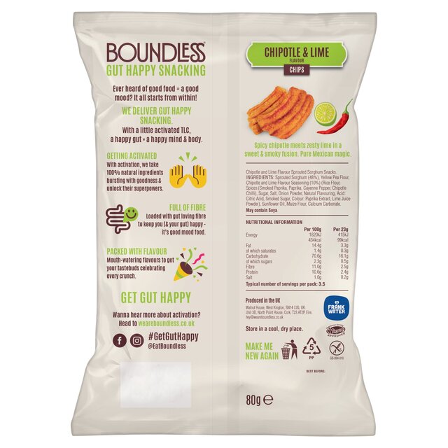 Boundless, Chipotle & Lime Chips, Sharing Bag thumbnail 2
