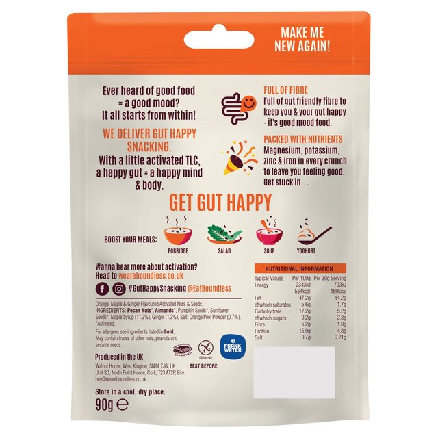 Boundless, Orange & Maple Syrup Nuts & Seeds, Sharing Bag thumbnail 2