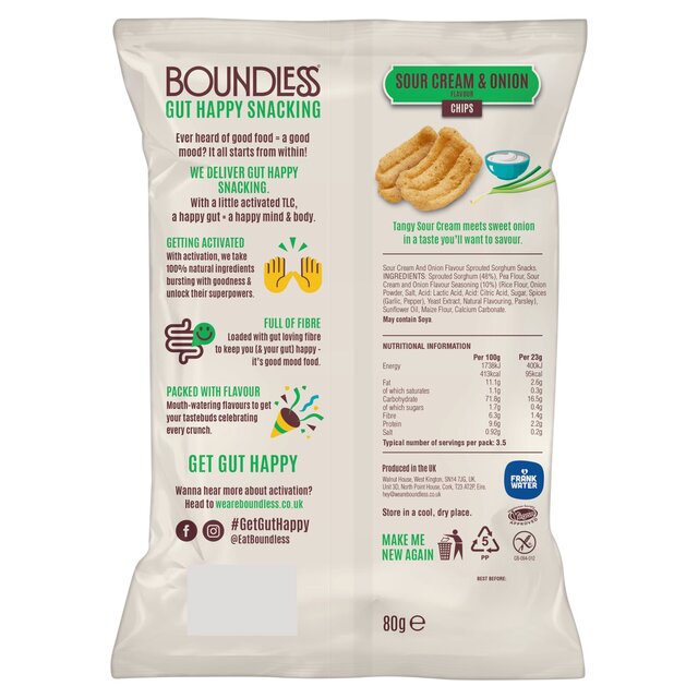 Boundless, Sour Cream & Onion Chips, Sharing Bag thumbnail 2