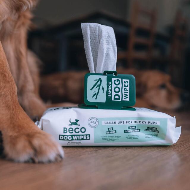 Beco Bamboo Dog Wipes Unscented thumbnail 2
