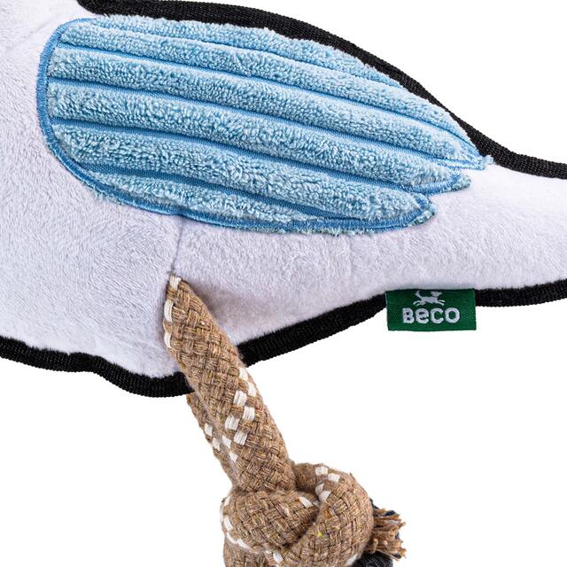 Beco Rough & Tough Recycled Dog Toy Seagull thumbnail 2