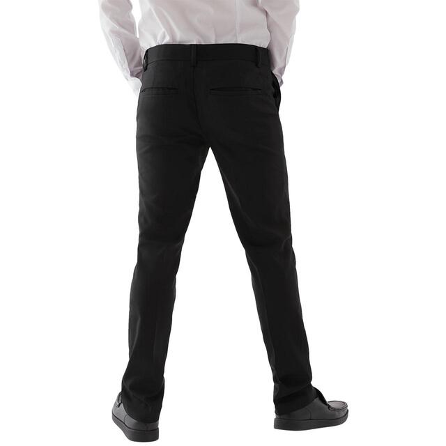 M&S Boys Skinny Leg School Trousers, 5-6 Years, Black thumbnail 3