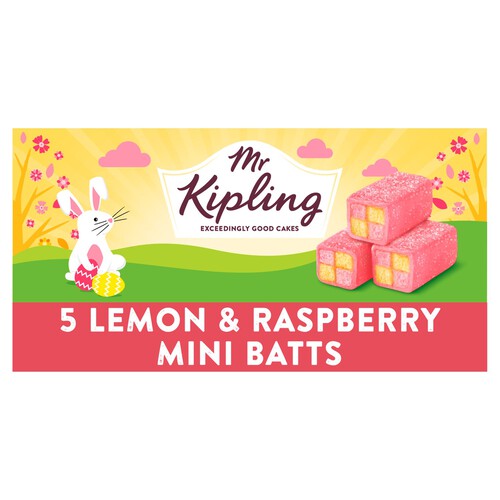 Mr Kipling lemon and Raspberry Mini Batts