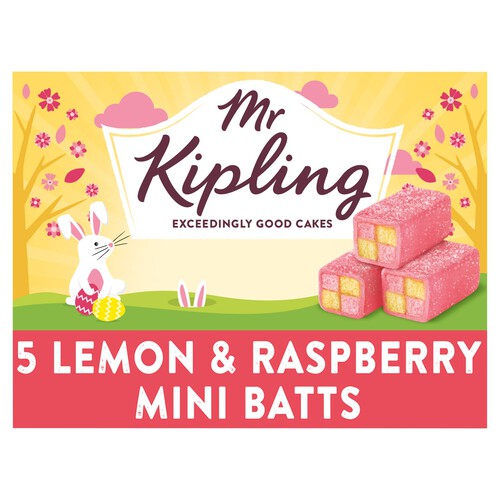 Mr Kipling lemon and Raspberry Mini Batts thumbnail 2