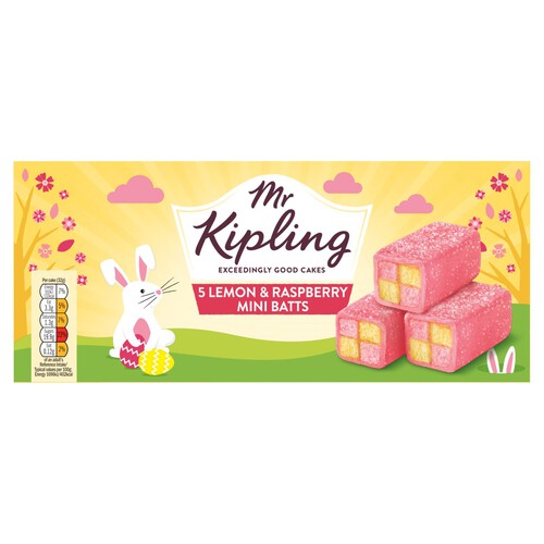 Mr Kipling lemon and Raspberry Mini Batts thumbnail 3