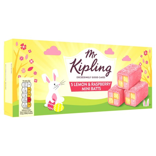 Mr Kipling lemon and Raspberry Mini Batts thumbnail 4