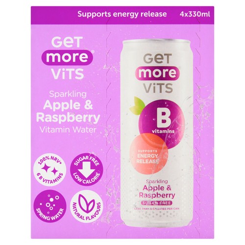 Get More B Vitamins Sparkling Apple & Raspberry