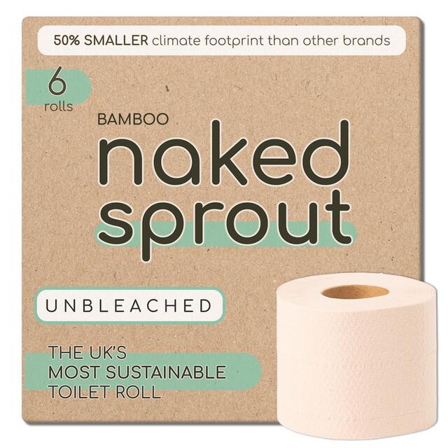Naked Paper Unbleached Super Soft Extra Long Bamboo Toilet Paper thumbnail 3