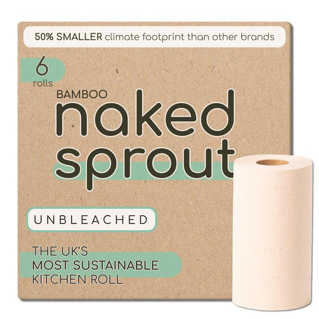 Naked Paper Unbleached Super Absorbent Bamboo Kitchen Roll thumbnail 3