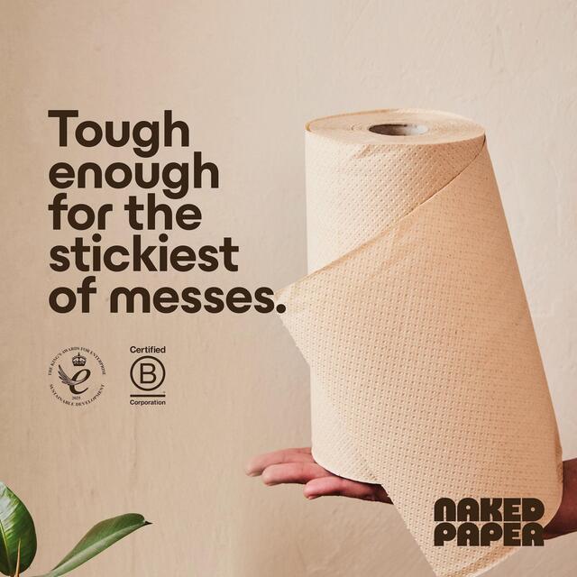 Naked Paper Unbleached Super Absorbent Bamboo Kitchen Roll thumbnail 7