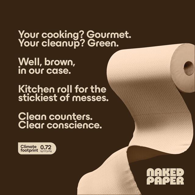 Naked Paper Unbleached Super Absorbent Bamboo Kitchen Roll thumbnail 9