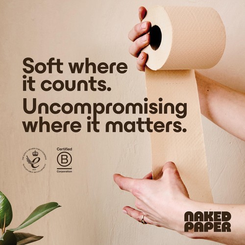 Naked Paper Unbleached Super Soft Extra Long Bamboo Toilet Paper thumbnail 5