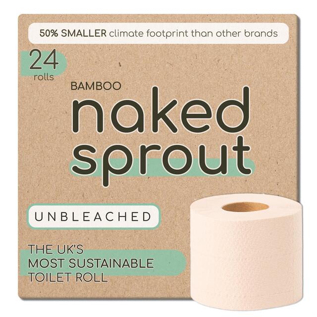 Naked Paper Unbleached Super Soft Extra Long Bamboo Toilet Paper thumbnail 3