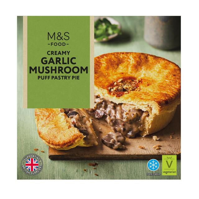 M&S Creamy Garlic Mushroom Pie