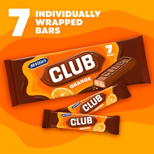 McVitie's Club Orange Biscuit Bars Multipack thumbnail 3