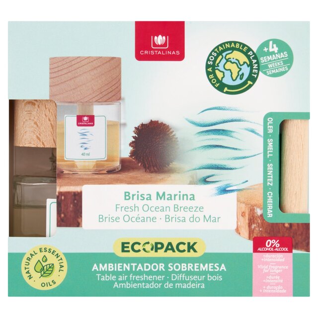 Cristalinas Wooden Top Diffuser Fresh Ocean Breeze thumbnail 3