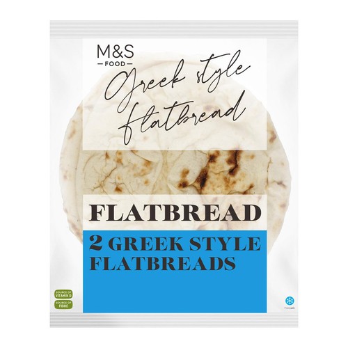 M&S 2 Greek Style Flatbreads