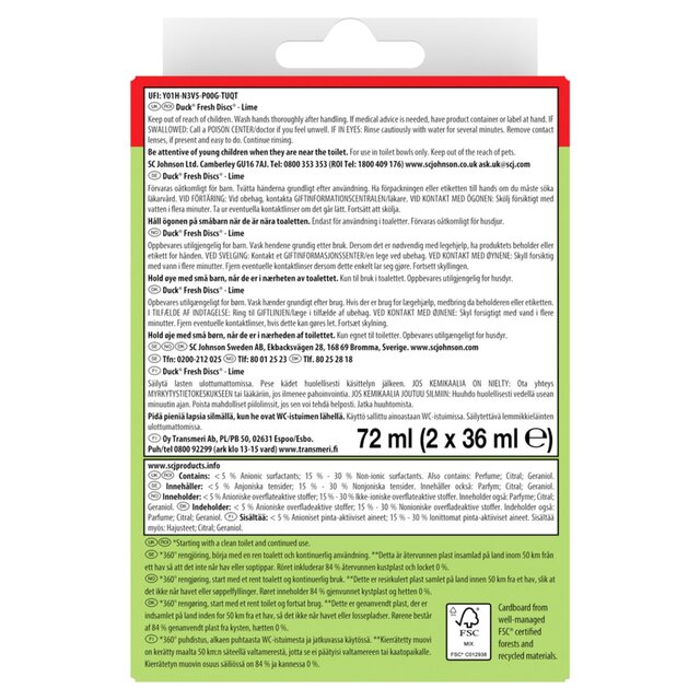 Duck Toilet Fresh Discs Duo Refills Lime thumbnail 10