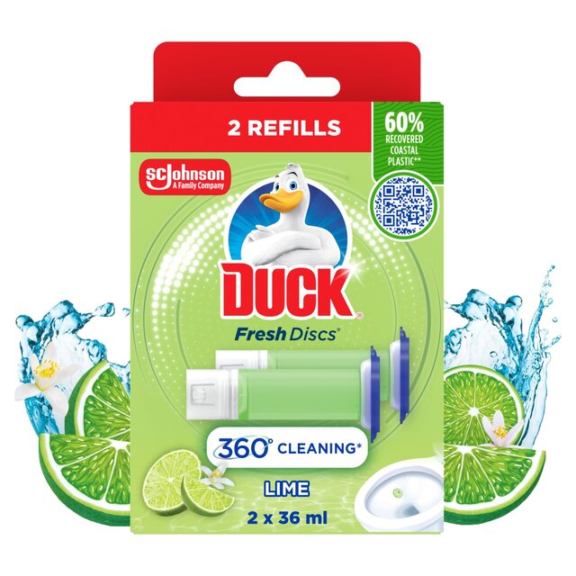 Duck Toilet Fresh Discs Duo Refills Lime thumbnail 2