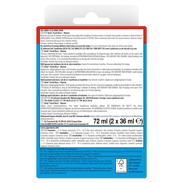 Duck Toilet Fresh Discs Duo Refills Marine thumbnail 7