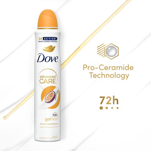 Dove Advanced Antiperspirant Deodorant Passion Fruit Aerosol thumbnail 6