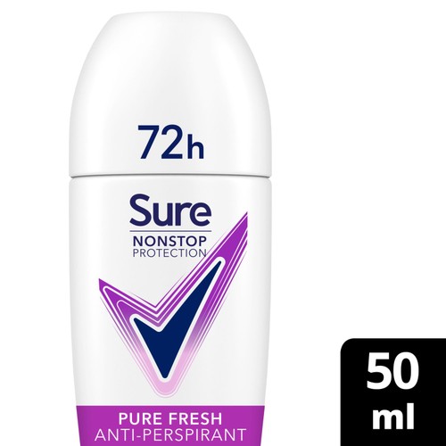 Sure Women 72hr Nonstop Antiperspirant Deodorant Roll On Pure Fresh
