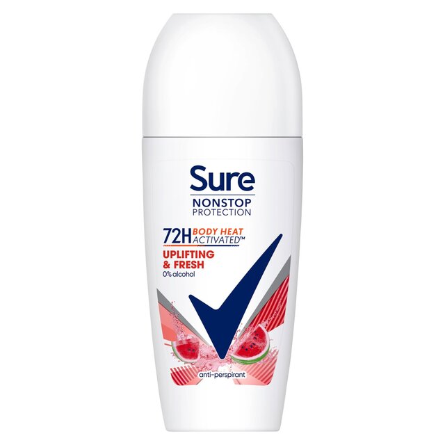 Sure Women 72hr Nonstop Antiperspirant Deodorant Roll On Uplifting & Fresh thumbnail 2