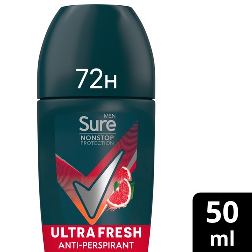 Sure Men 72hr Nonstop Antiperspirant Deodorant Roll On Ultra Fresh