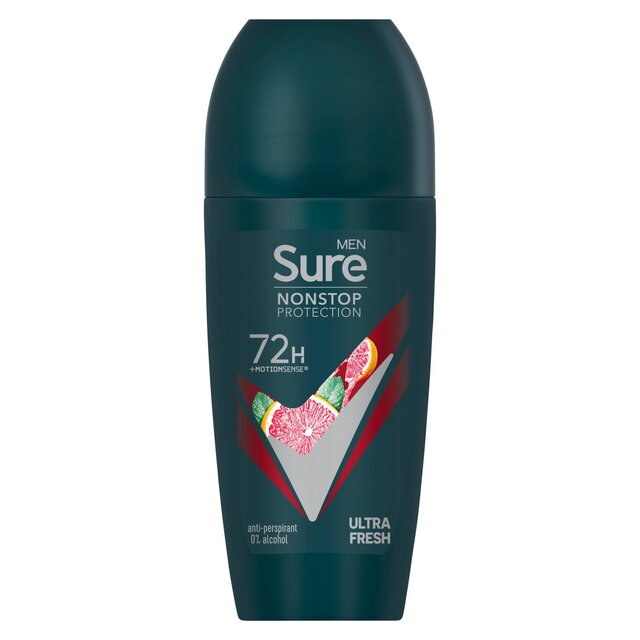 Sure Men 72hr Nonstop Antiperspirant Deodorant Roll On Ultra Fresh thumbnail 2