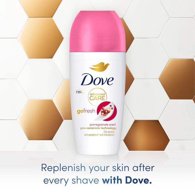 Dove Women Advanced Antiperspirant Deodorant Roll on Pomegranate thumbnail 4