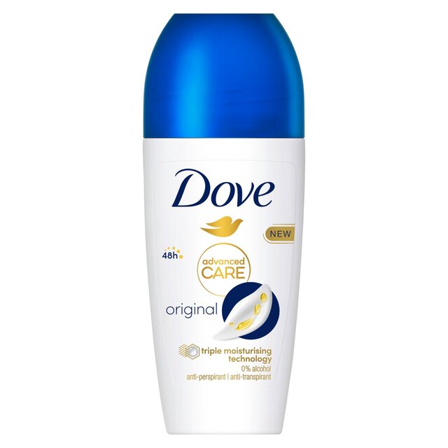 Dove Women Advanced Antiperspirant Deodorant Roll on Original thumbnail 2