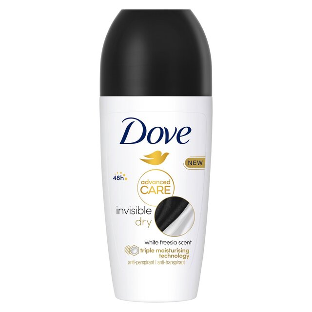 Dove Women Advanced Antiperspirant Deodorant Roll on Invisible Dry thumbnail 2