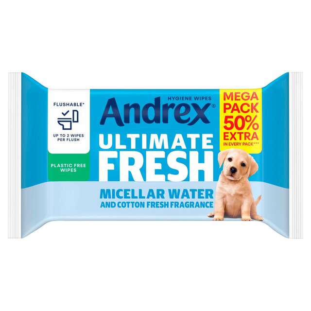 Andrex Ultimate Fresh Flushable Hygiene Wipes Mega Pack
