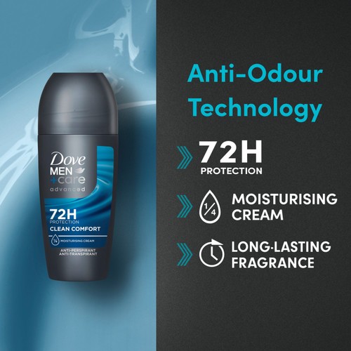 Dove Men+Care Advanced Antiperspirant Deodorant Clean Comfort thumbnail 3
