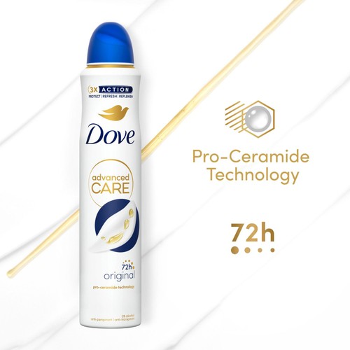 Dove Women Original Advanced Antiperspirant Deodorant Aerosol thumbnail 3
