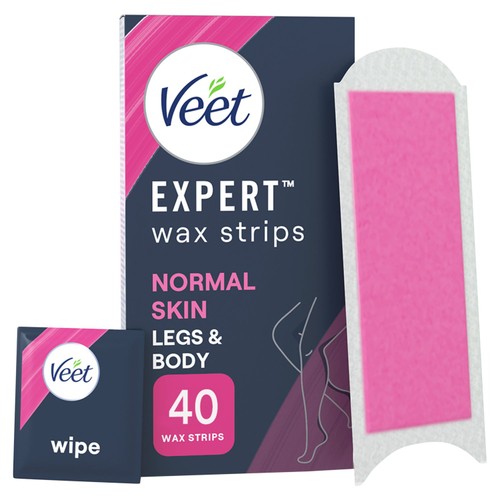 Veet Expert Wax Strips - Legs, Normal