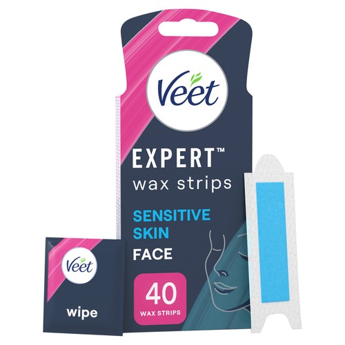 Veet Expert Wax Strips - Face, Sensitive