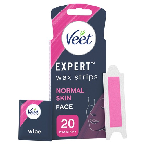 Veet Expert Wax Strips - Face, Normal