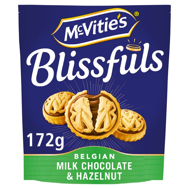 McVitie's Blissfuls Belgian Milk Chocolate & Hazelnut Biscuits