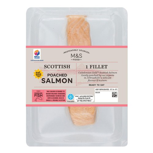 M&S Scottish Poached Salmon Fillet thumbnail 2