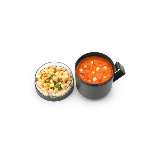 Brabantia Make & Take Soup Mug 0.6L Dark Grey thumbnail 6
