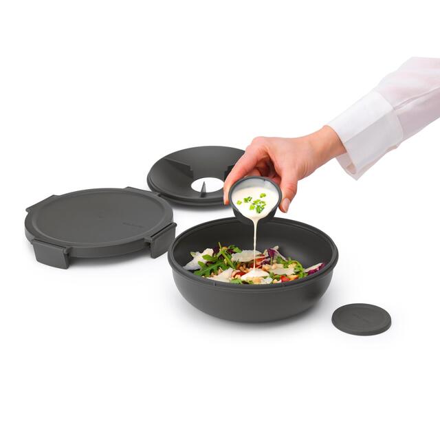 Brabantia Make & Take Salad Bowl 1.3L Dark Grey thumbnail 6