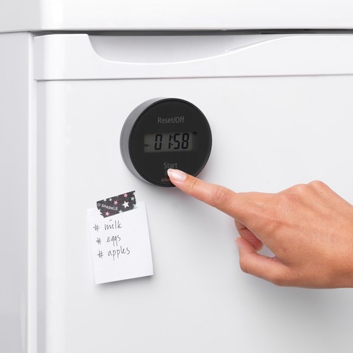 Brabantia Tasty + Magnetic Kitchen Timer Dark Grey thumbnail 4