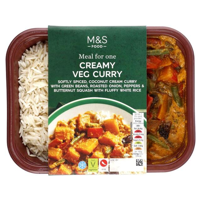 M&S Creamy Veg Curry with Rice